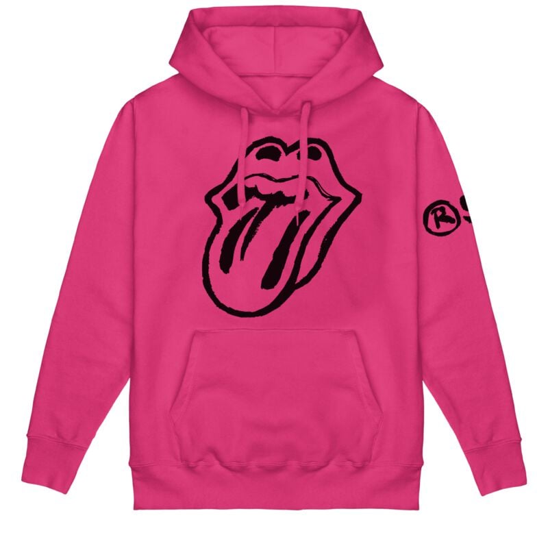 The Rolling Stones  Hoodie - Sketch Tongue - for Men - pink